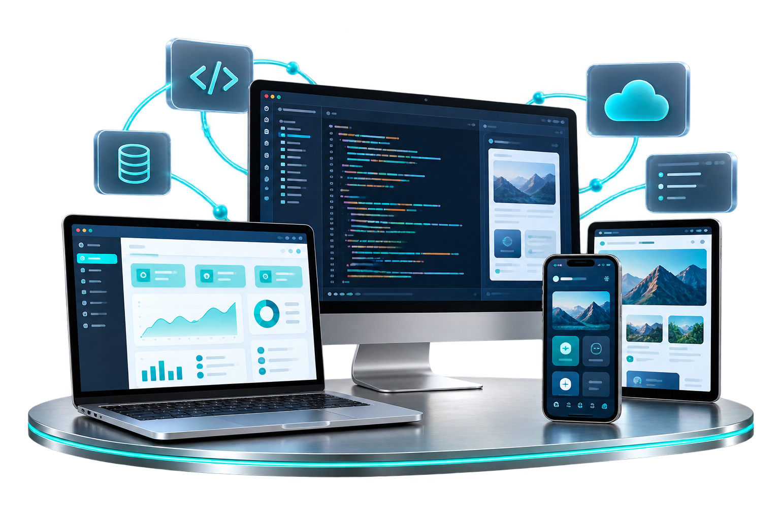 Software development across desktop, web, cloud and mobile devices